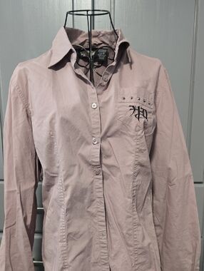 Harley-Davidson Womens Dusty Rose Button-Up Jacket